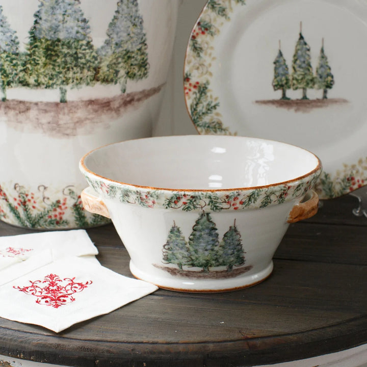 Natale Small Handled Bowl