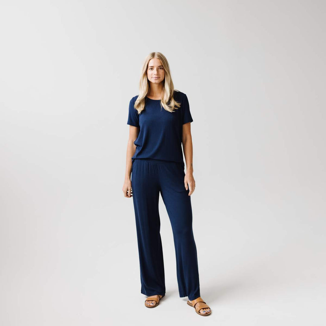 Rib-Knit Bamboo Lounge Pant