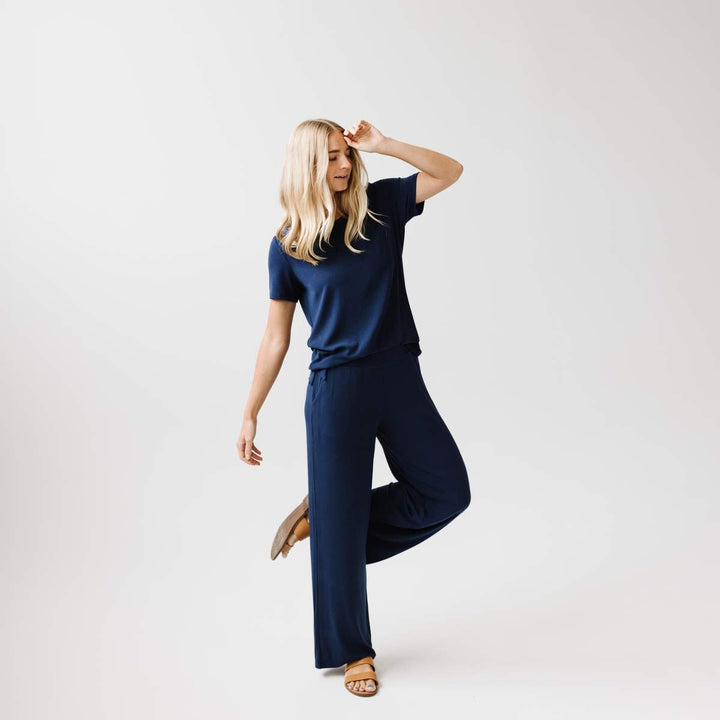 Rib-Knit Bamboo Lounge Pant