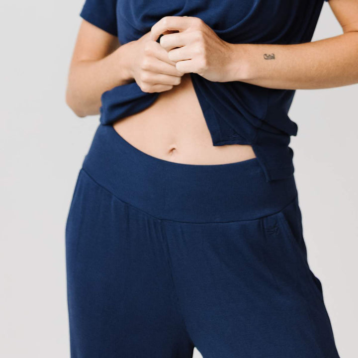 Rib-Knit Bamboo Lounge Pant