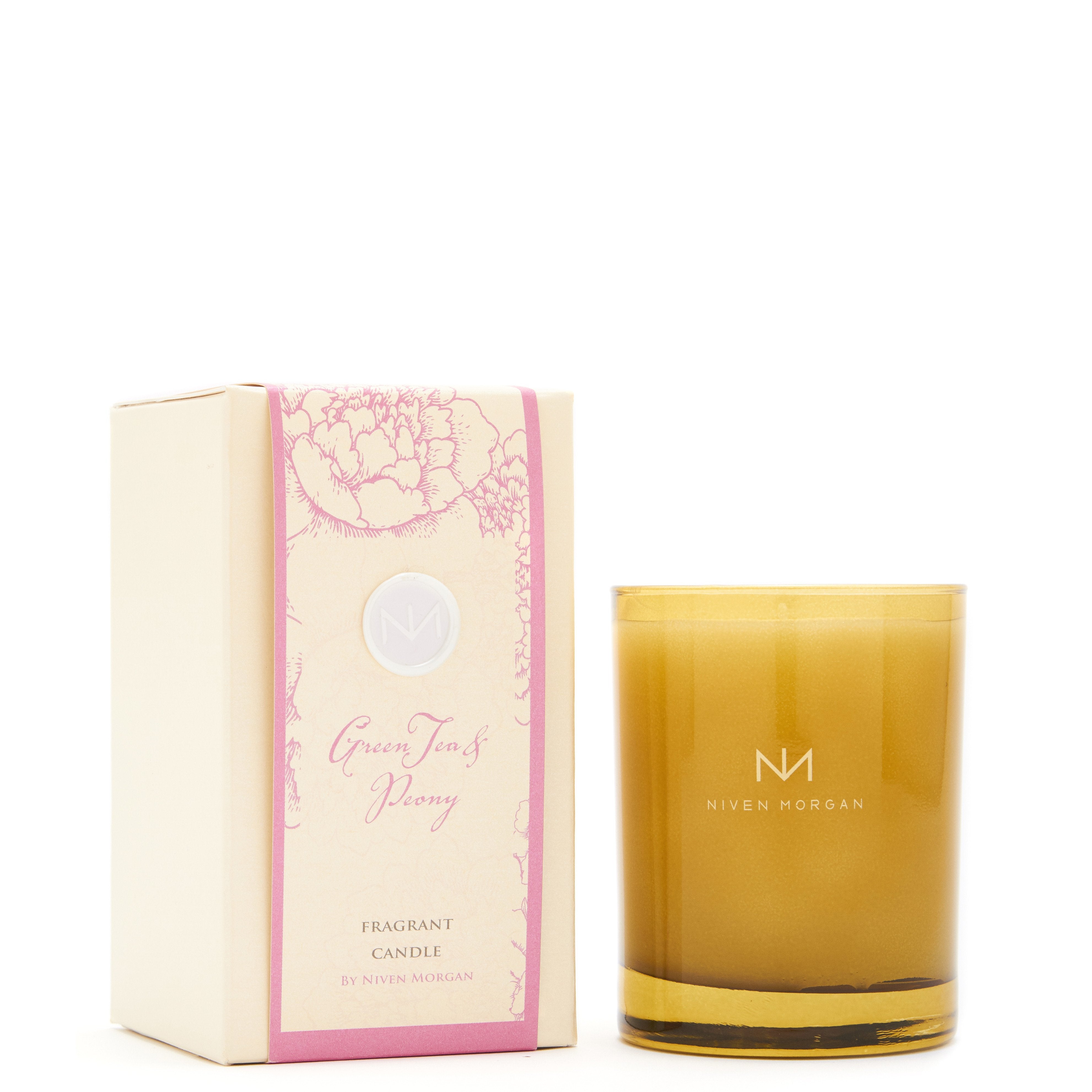 Green Tea & Peony Boxed Candle