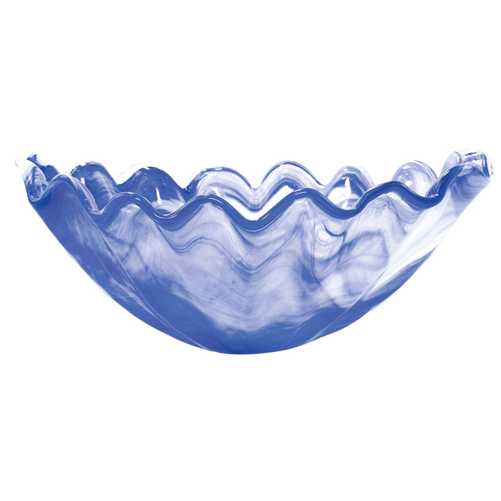 Onda Glass Cobalt Centerpiece