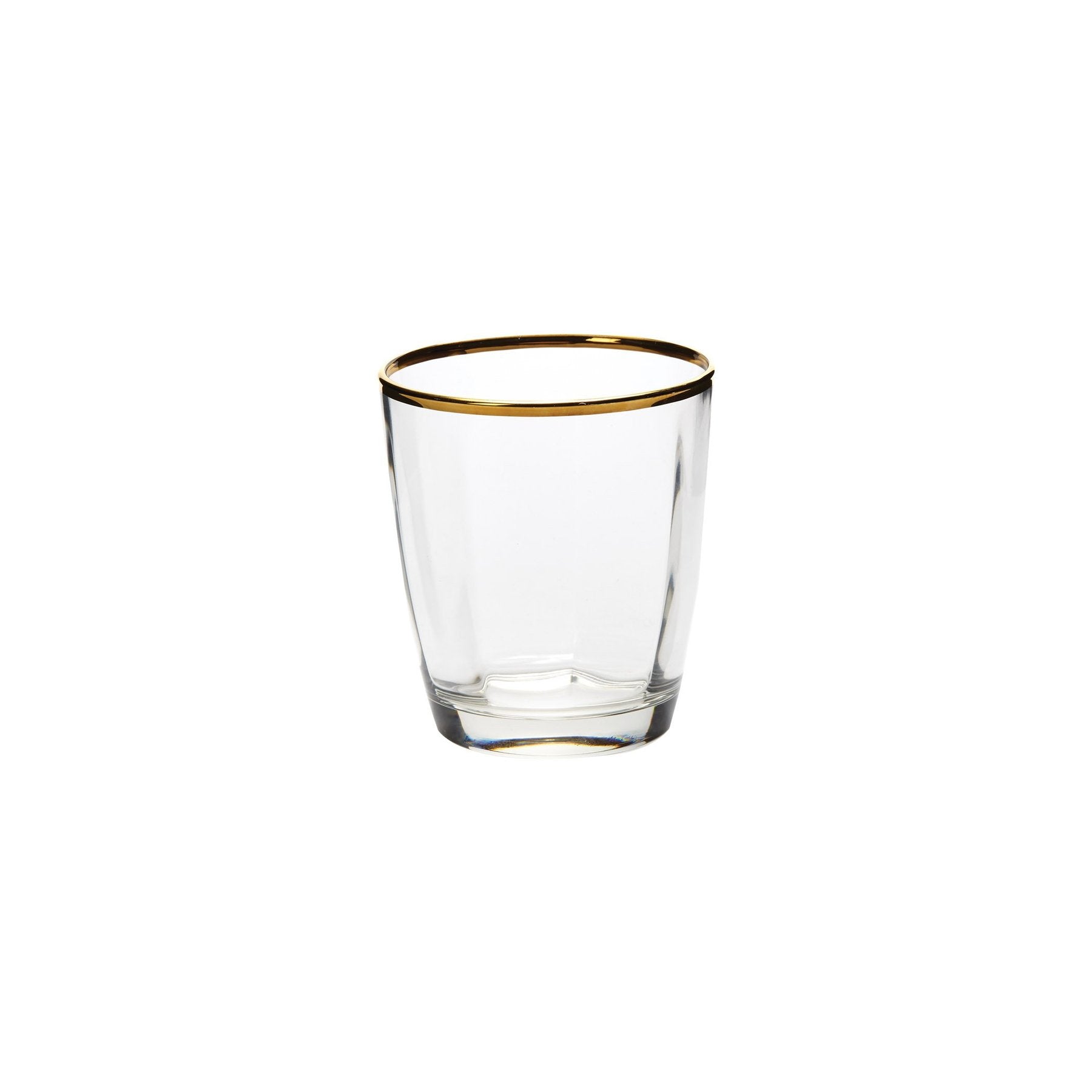 Optical Gold Double Old Fashioned Glass