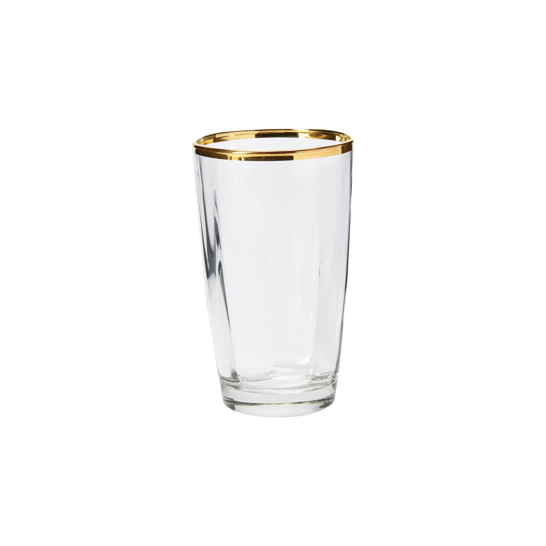 Optical Gold Highball Glass