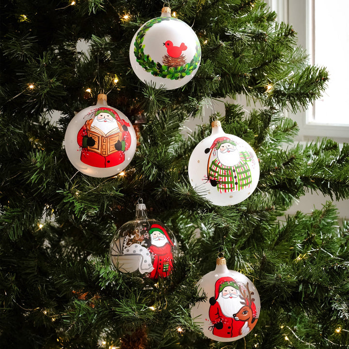 Old St. Nick Reading Ornament