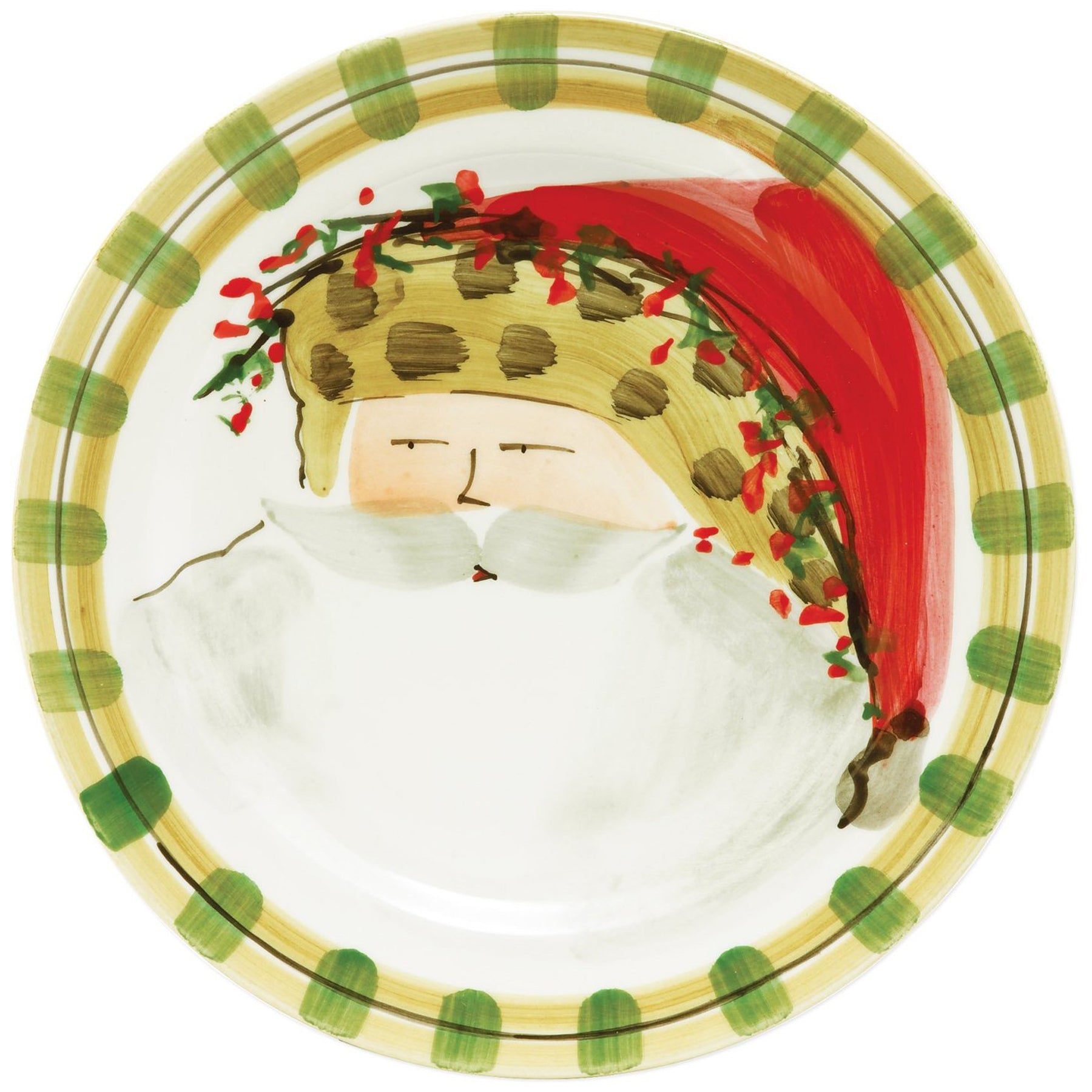 Old St. Nick Dinner Plate - Animal Hat