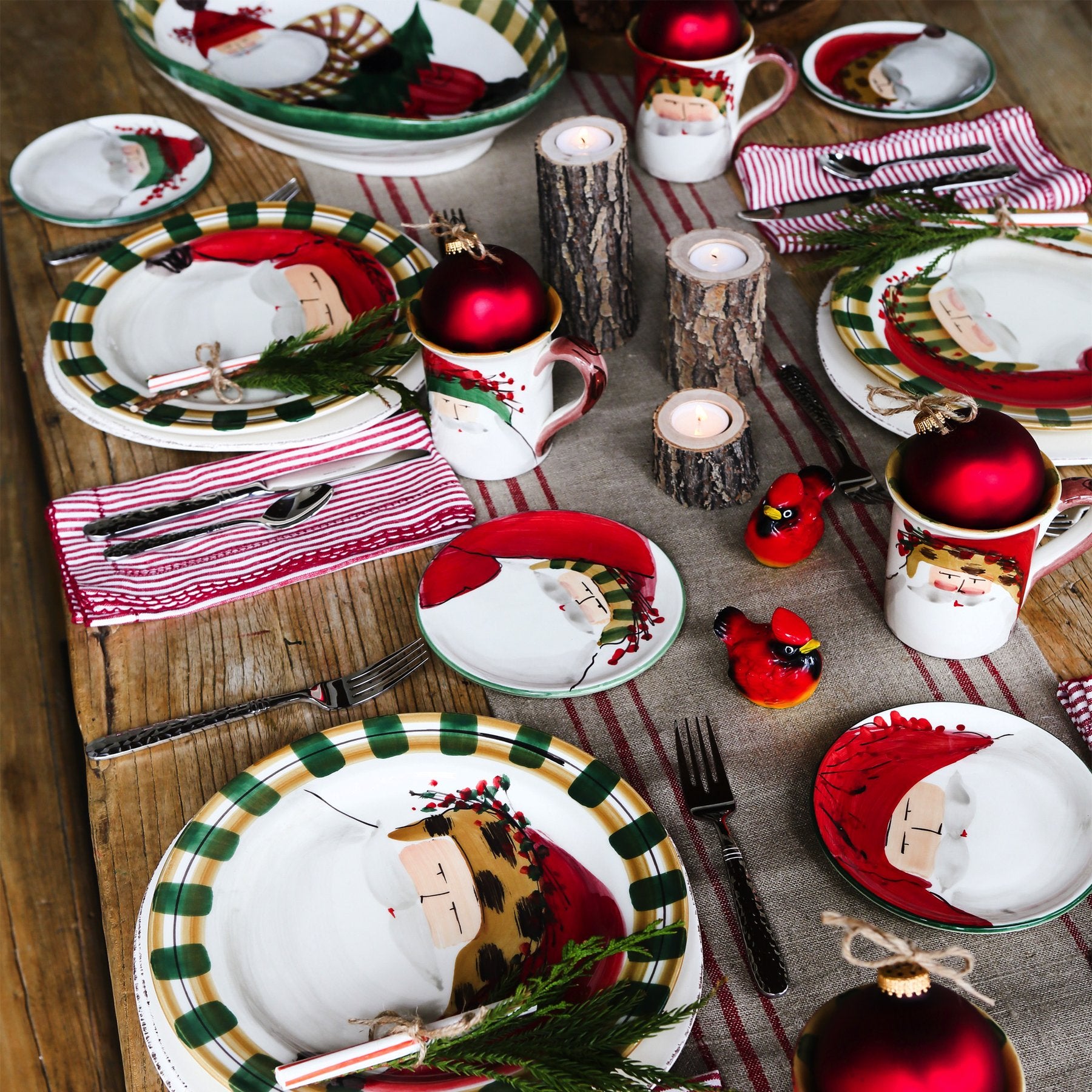 Old St. Nick Dinner Plate - Animal Hat