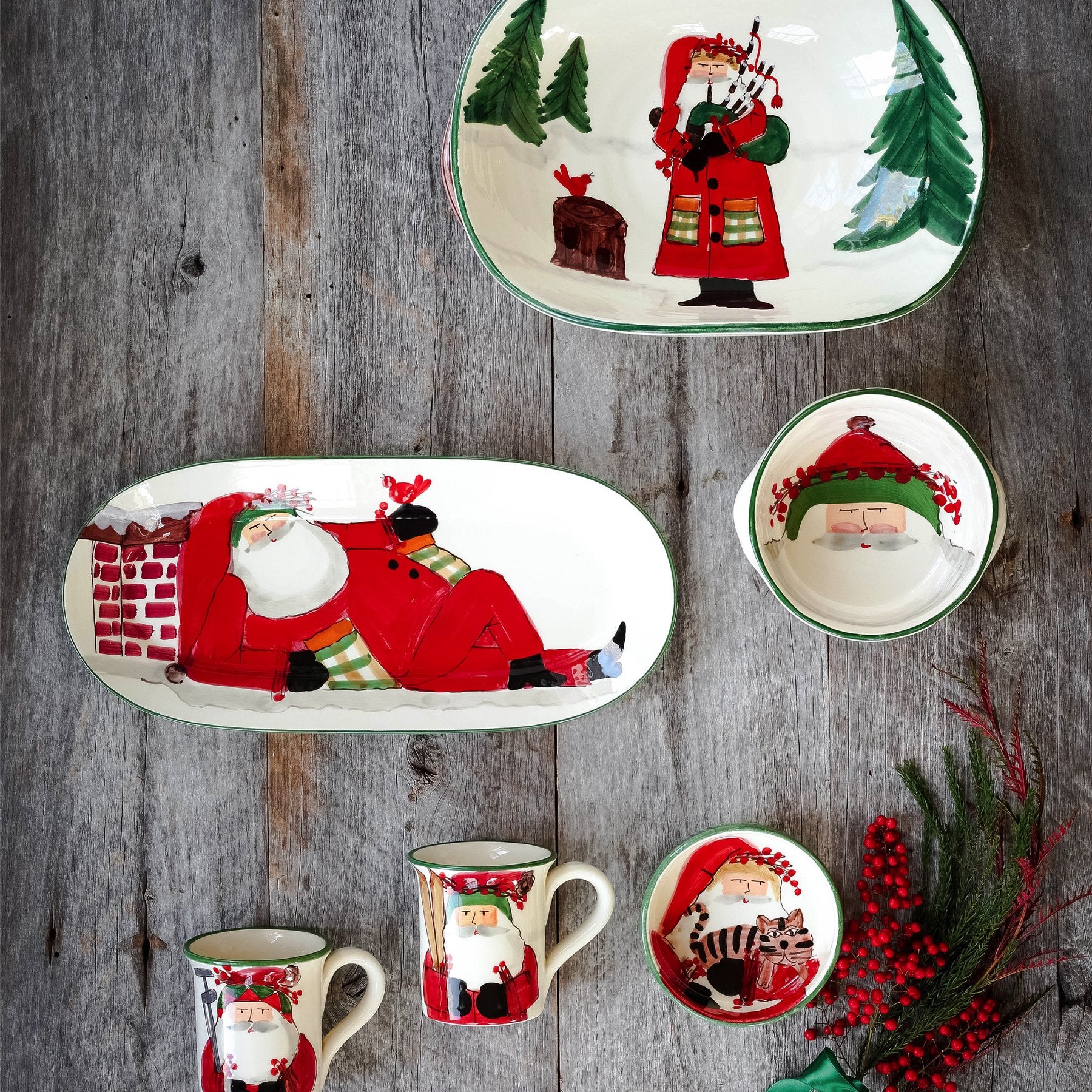 Old St. Nick Small Oval Platter