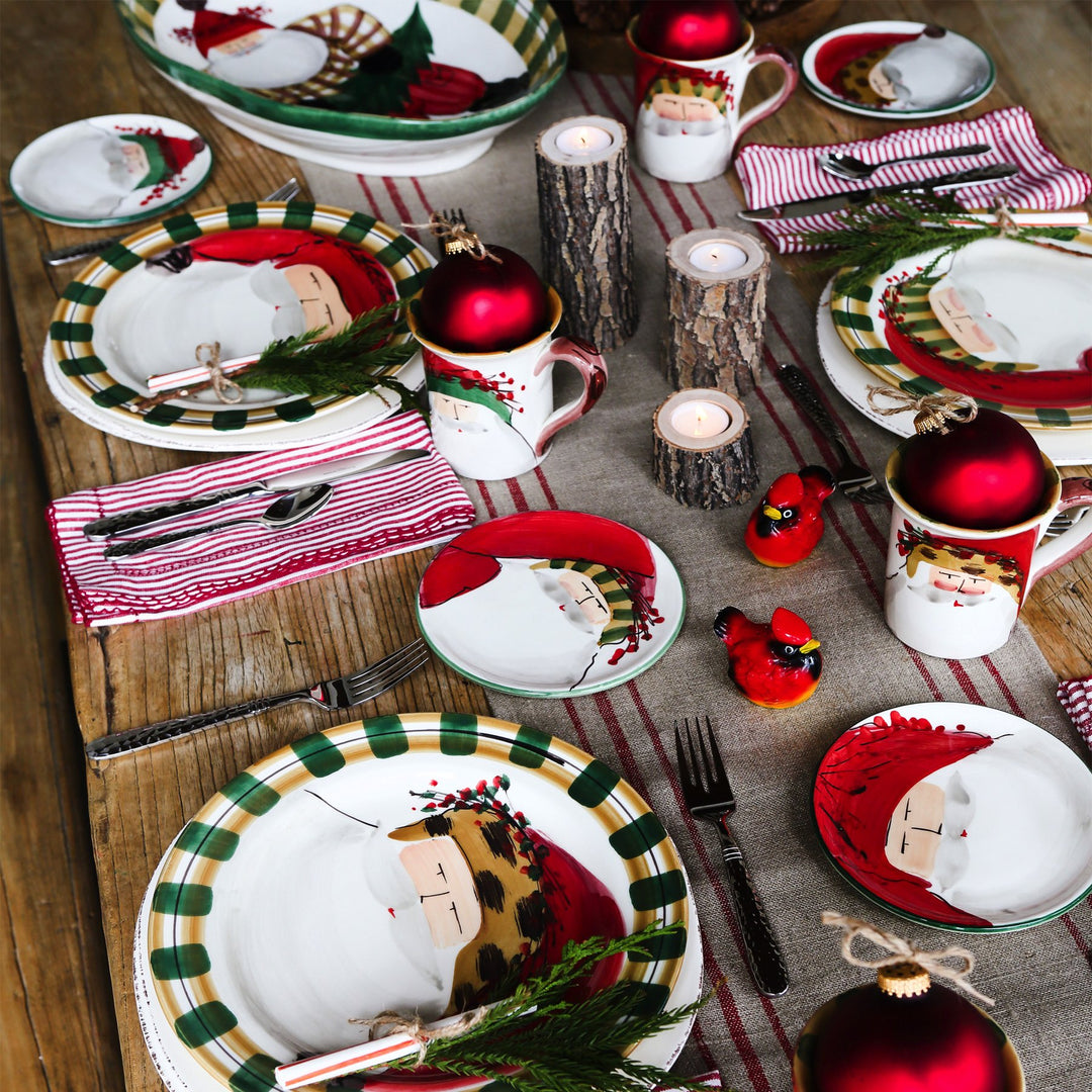 Old St. Nick Assorted Canape Plates - Set of 4