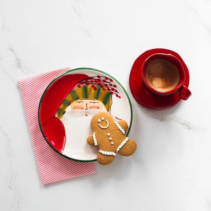 Old St. Nick Assorted Canape Plates - Set of 4