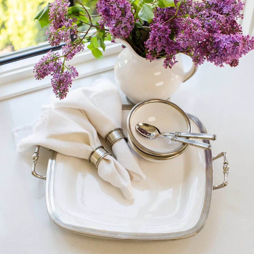 Tuscan Square Tray with Handles