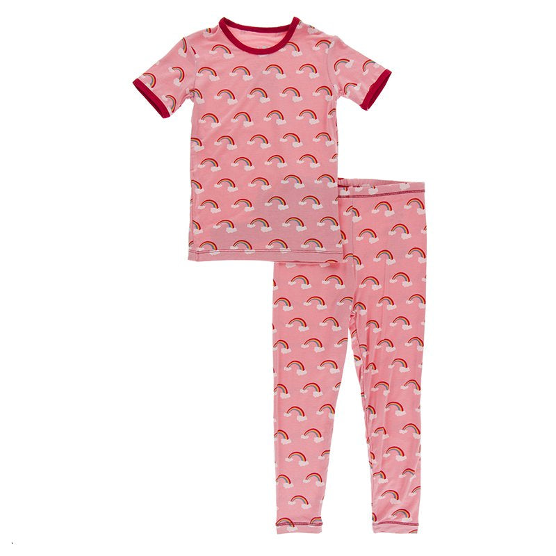 Strawberry Rainbows Short Sleeve Pajama Set
