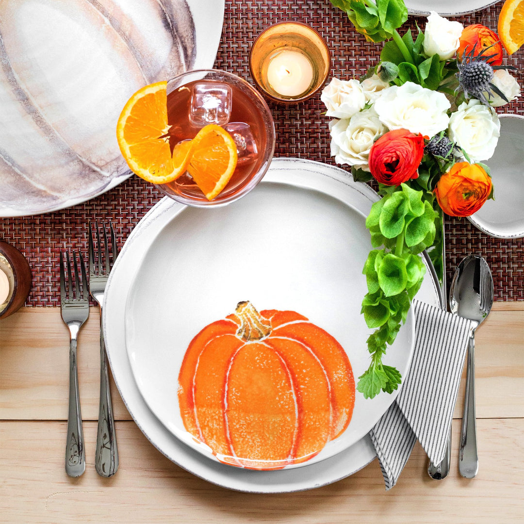 Pumpkins Orange Small Pumpkin Salad Plate