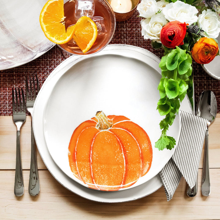 Pumpkins Orange Small Pumpkin Salad Plate