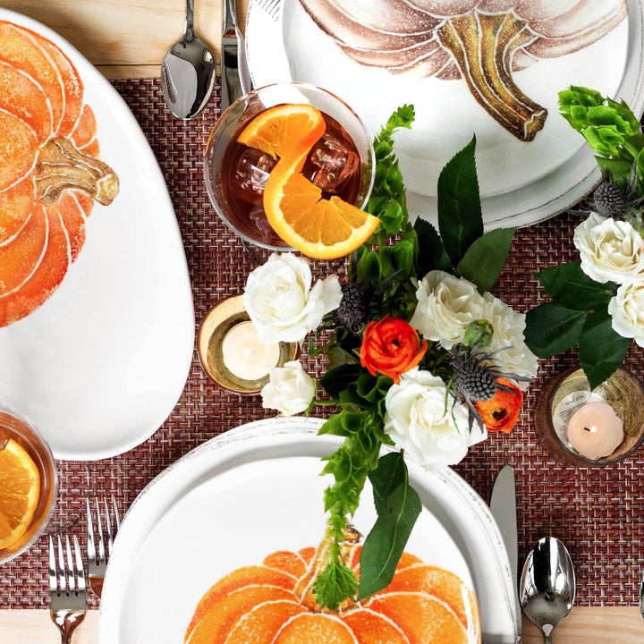 Pumpkins Orange Medium Pumpkin Salad Plate