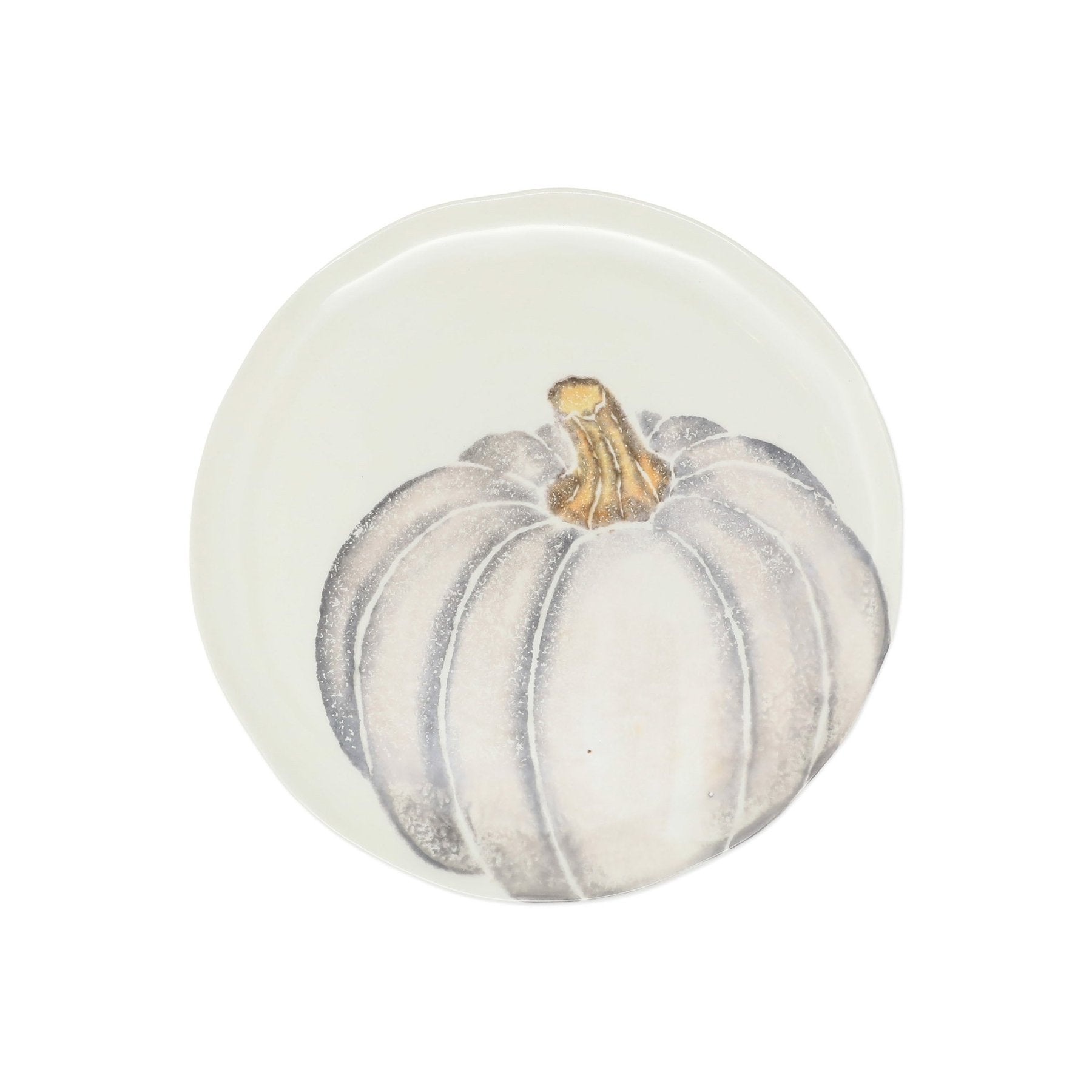 Pumpkins Grey Medium Pumpkin Salad Plate