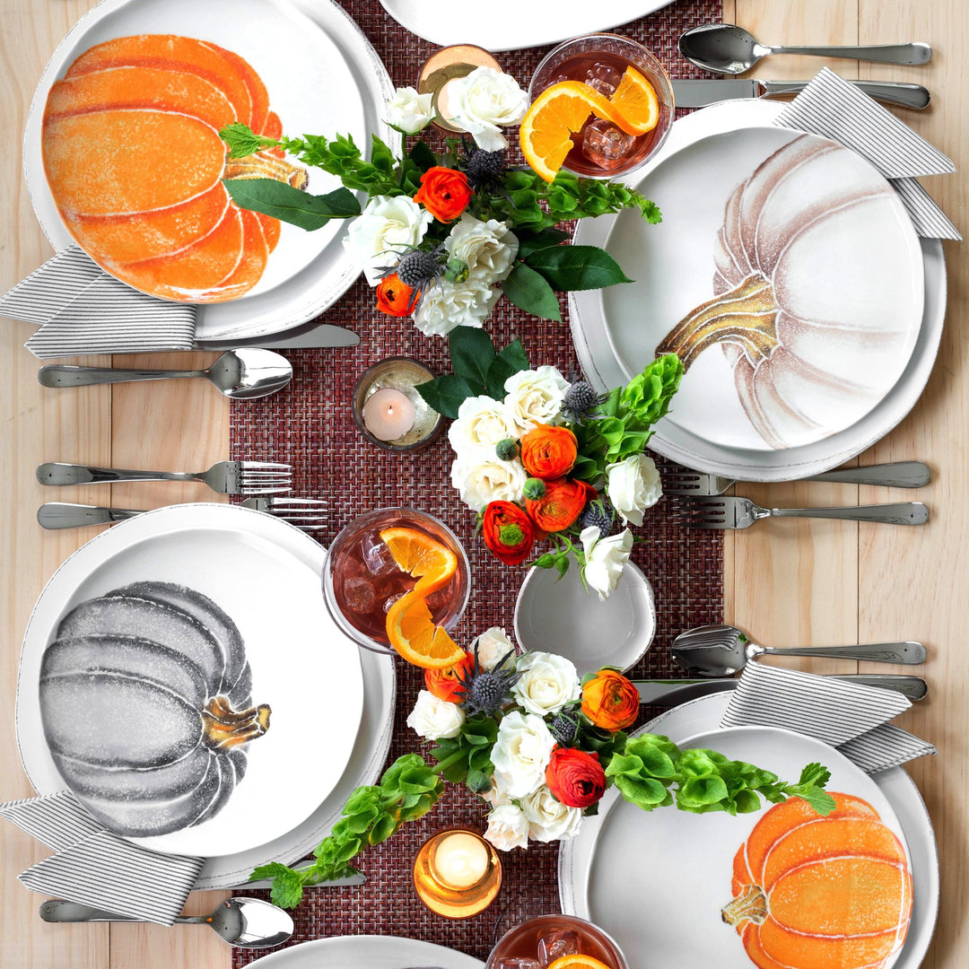 Pumpkins Orange Medium Pumpkin Salad Plate