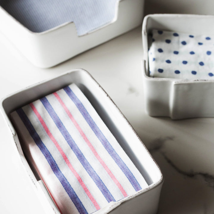 Papersoft Napkins Light Blue Dot Dinner Napkins - Pack of 20