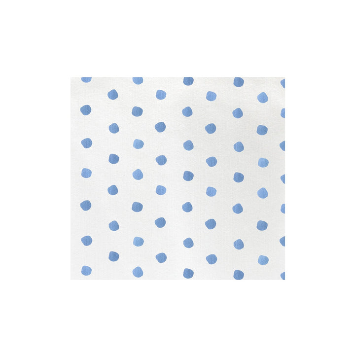 Papersoft Napkins Light Blue Dot Dinner Napkins - Pack of 20