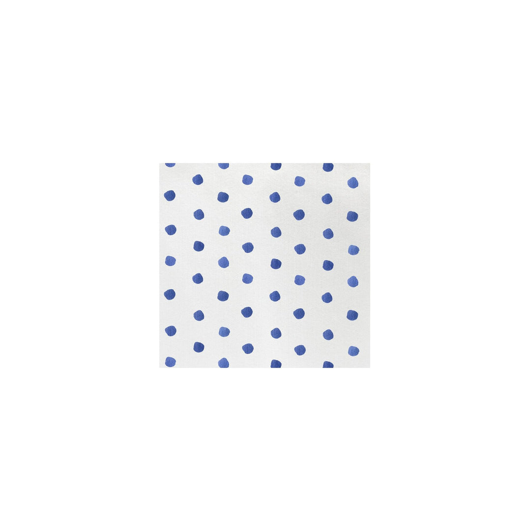 Papersoft Napkins Blue Dot Cocktail Napkins - Pack of 20