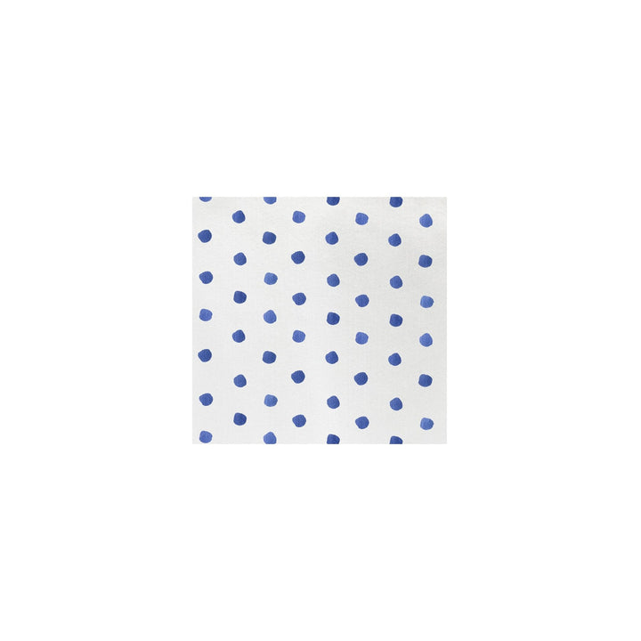 Papersoft Napkins Blue Dot Cocktail Napkins - Pack of 20