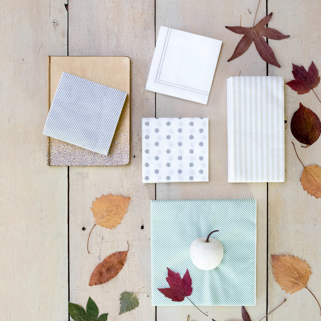 Papersoft Napkins Blue Dot Cocktail Napkins - Pack of 20