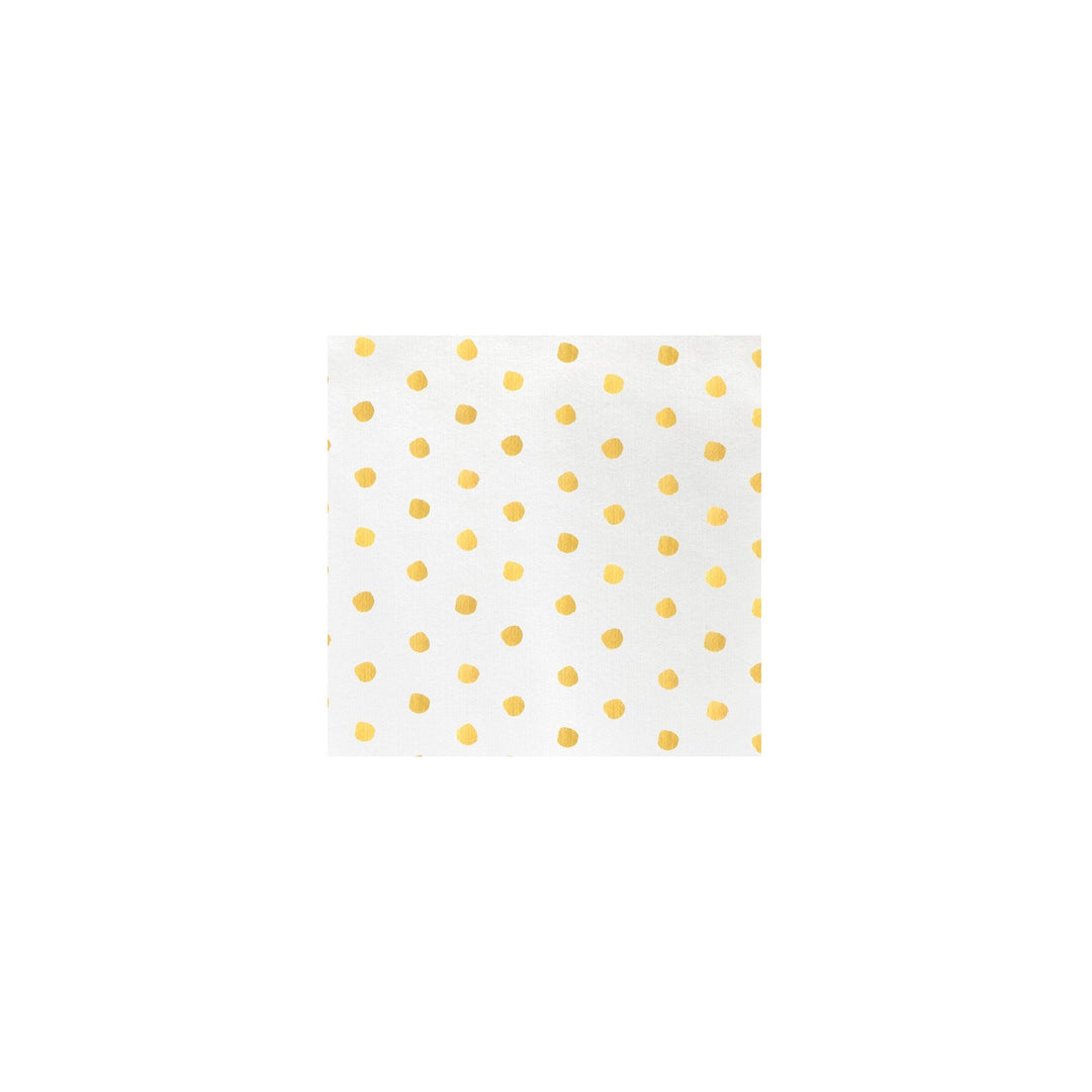 Papersoft Napkins Yellow Dot Cocktail Napkins - Pack of 20