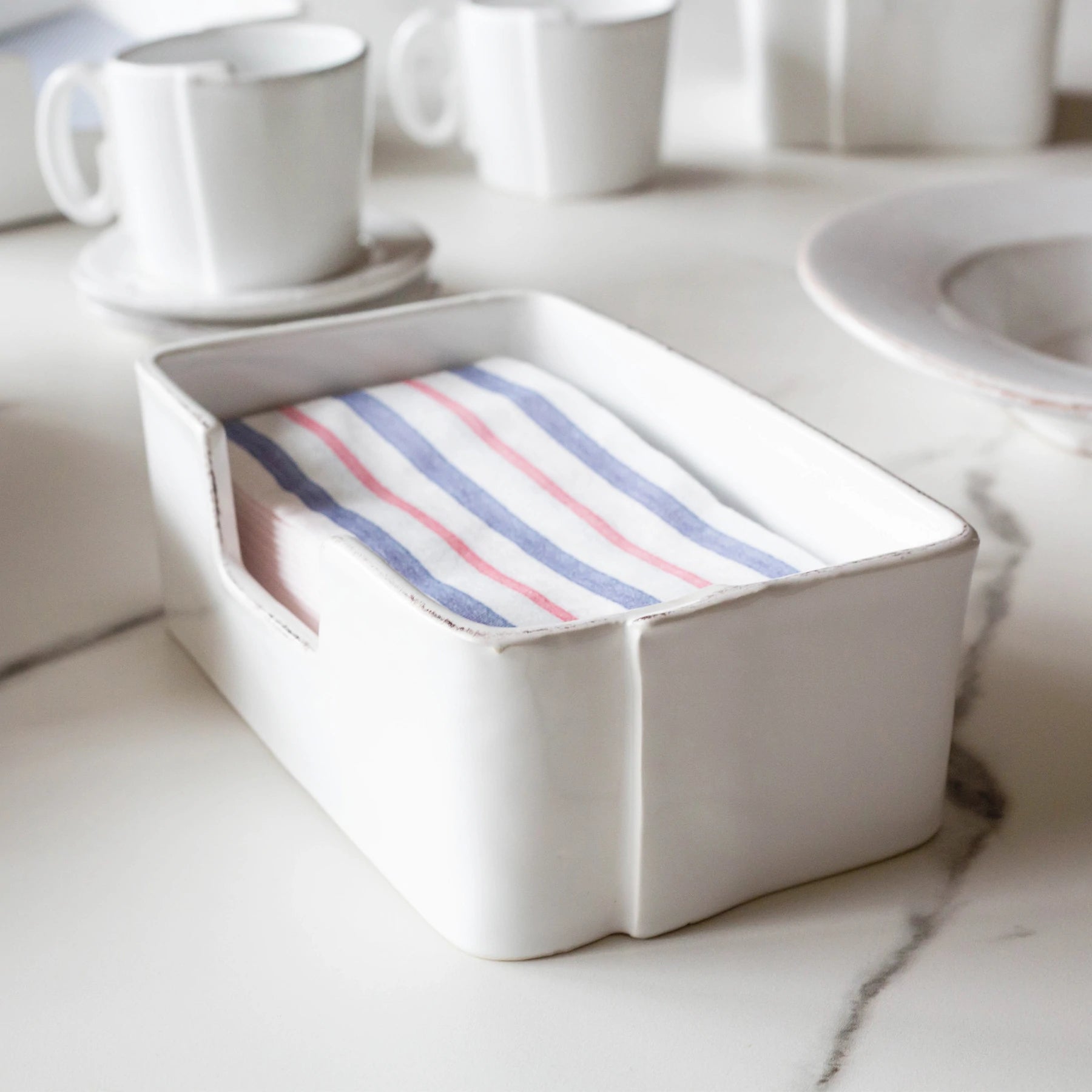 Papersoft Napkins Americana Stripe Guest Towels - Pack of 20