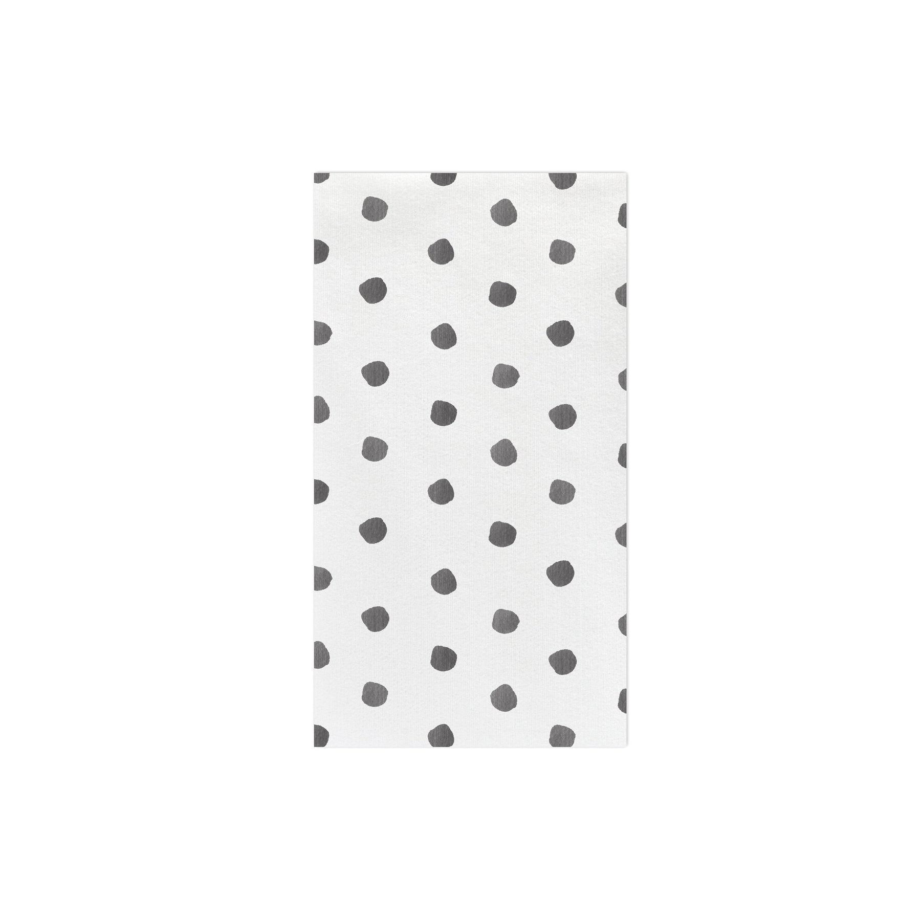 Papersoft Napkins Grey Dot Guest Towels - Pack of 20