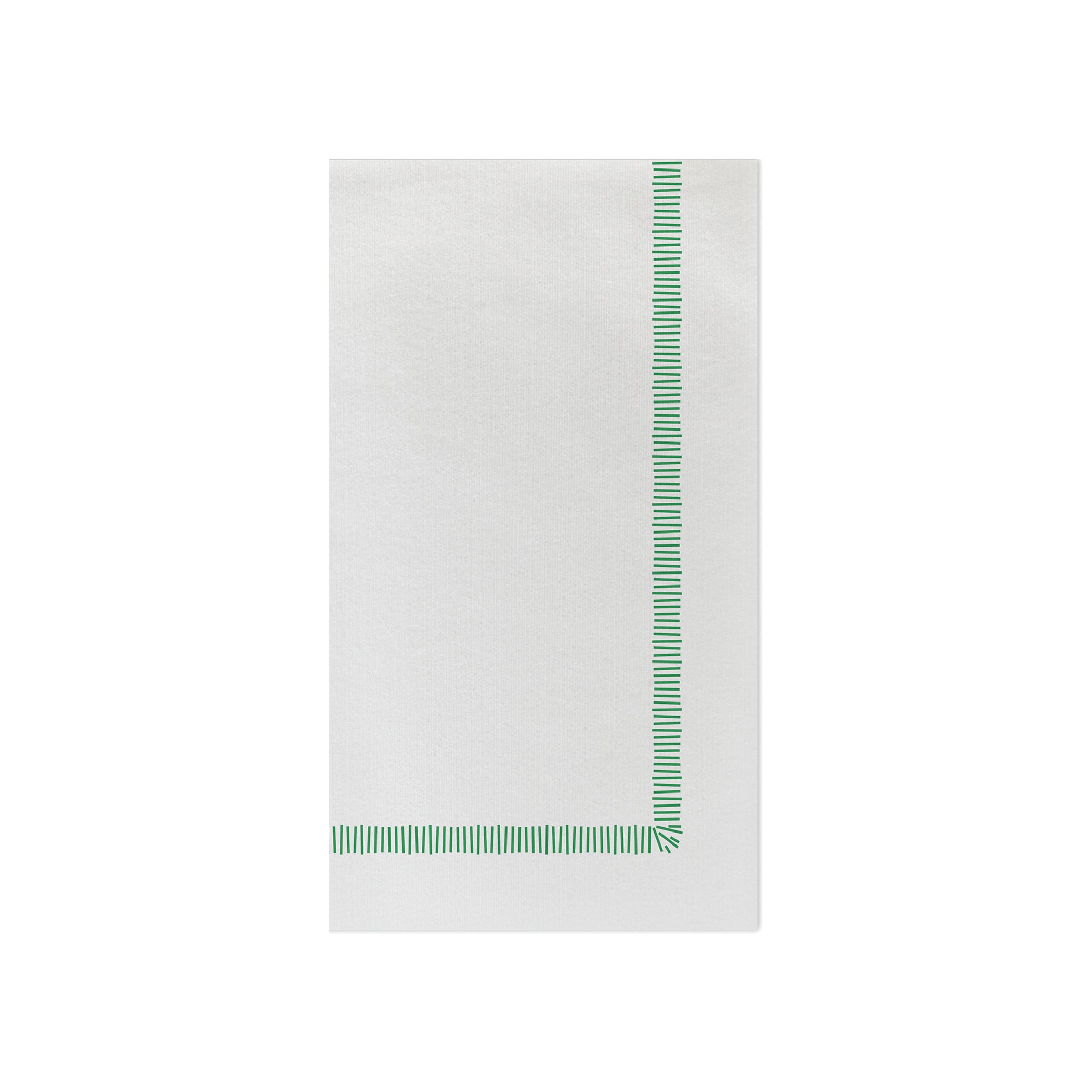 Papersoft Napkins Fringe Green Guest Towels - Pack of 20