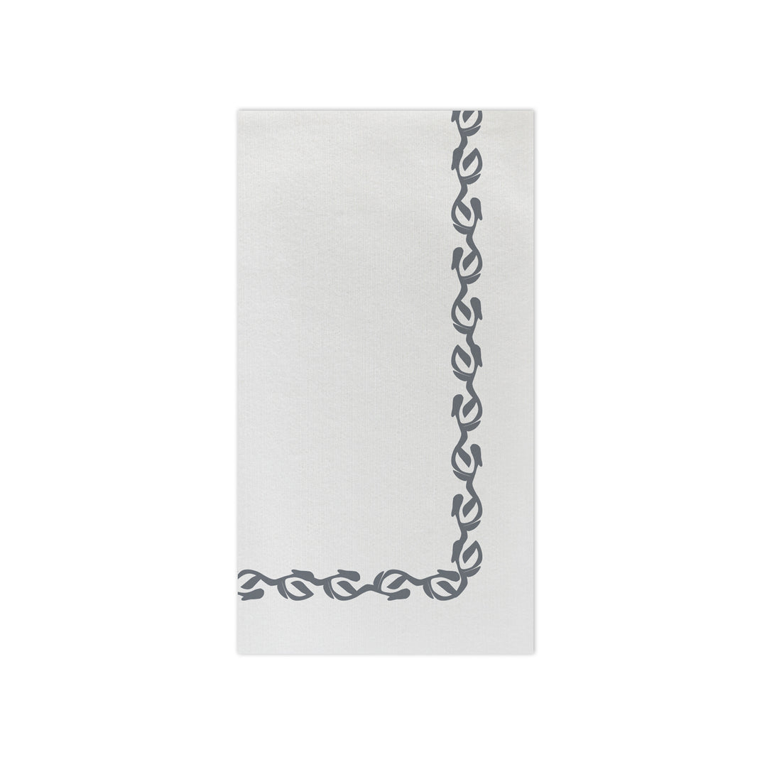 Papersoft Napkins Florentine Grey Guest Towels - Pack of 20