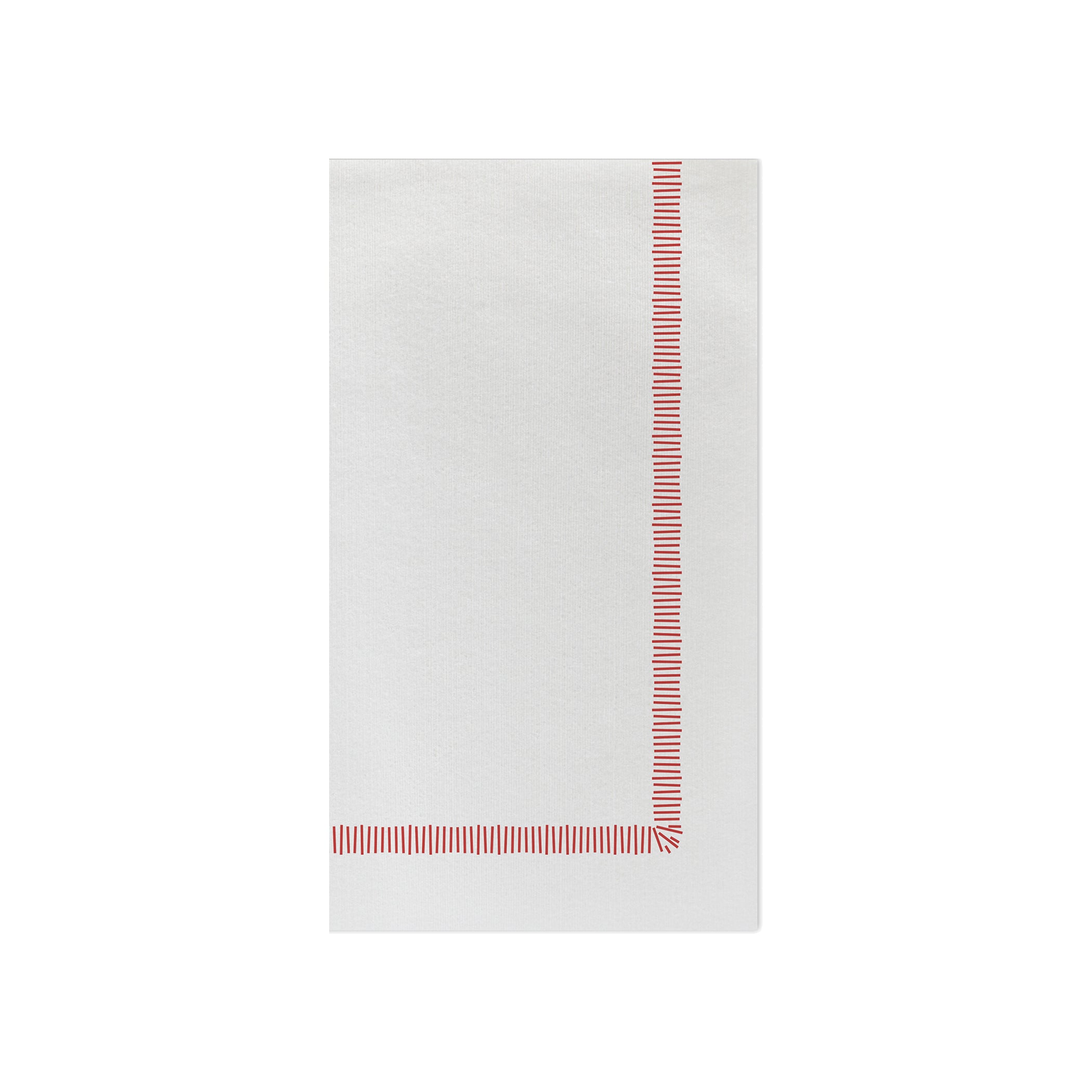 Papersoft Napkins Fringe Red Guest Towels - Pack of 20