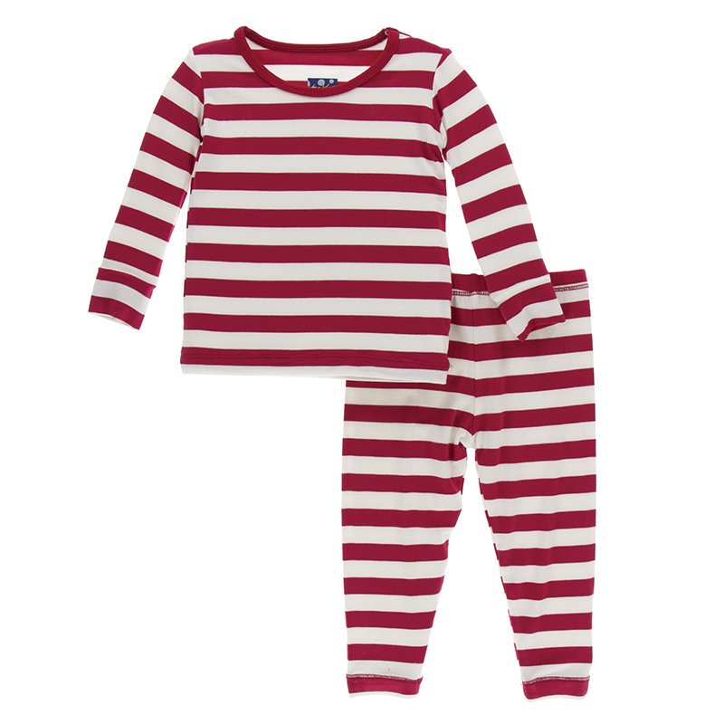 Candy Cane Stripe Long Sleeve Pajama Set