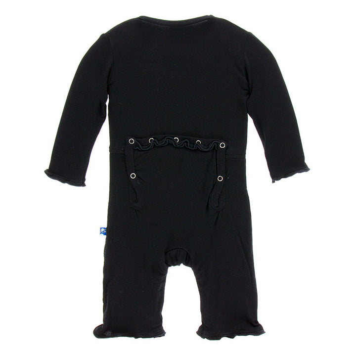 Midnight Muffin Ruffle Coverall w/ Snaps