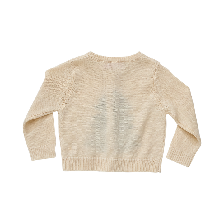 Cream Tree Baby Holiday Sweater