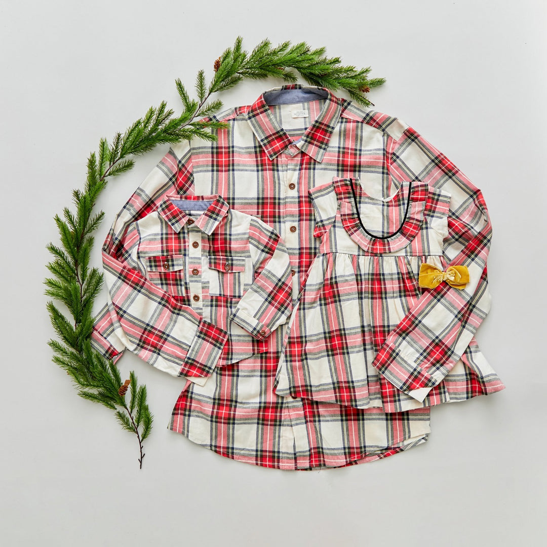 Snow Tartan Baby Jack Shirt