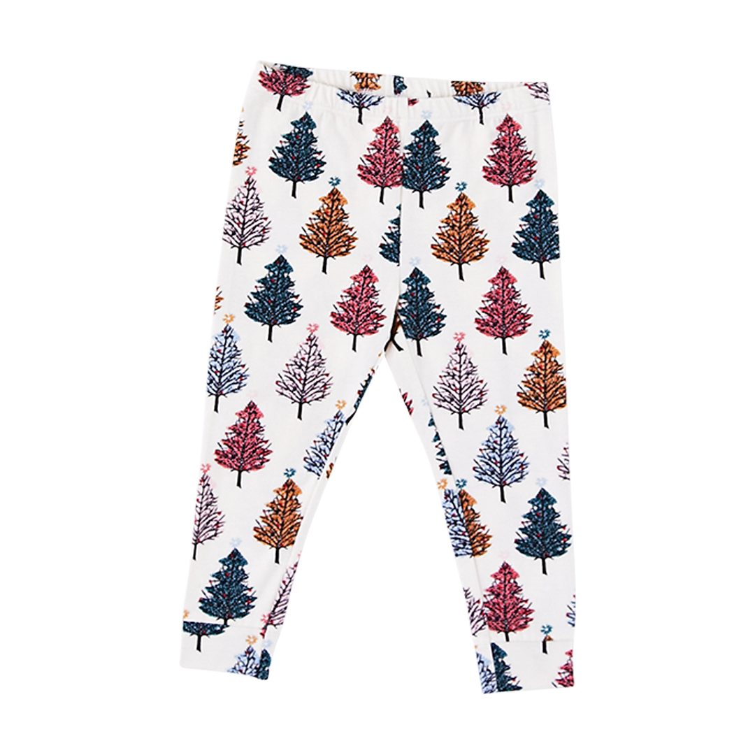 Multi Christmas Trees Baby/Kid/Adult Holiday PJ Set