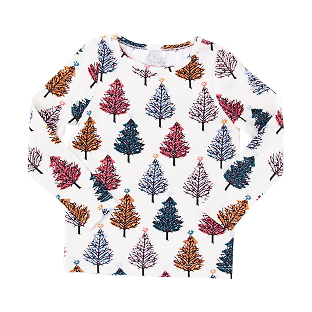 Multi Christmas Trees Baby/Kid/Adult Holiday PJ Set
