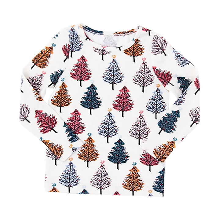 Multi Christmas Trees Baby/Kid/Adult Holiday PJ Set