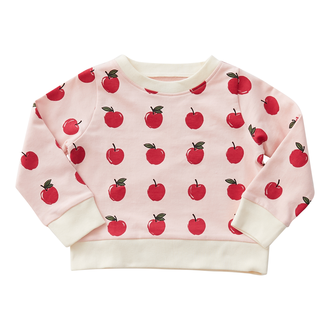 Strawberry Cream Apples Organic Sweatshirt