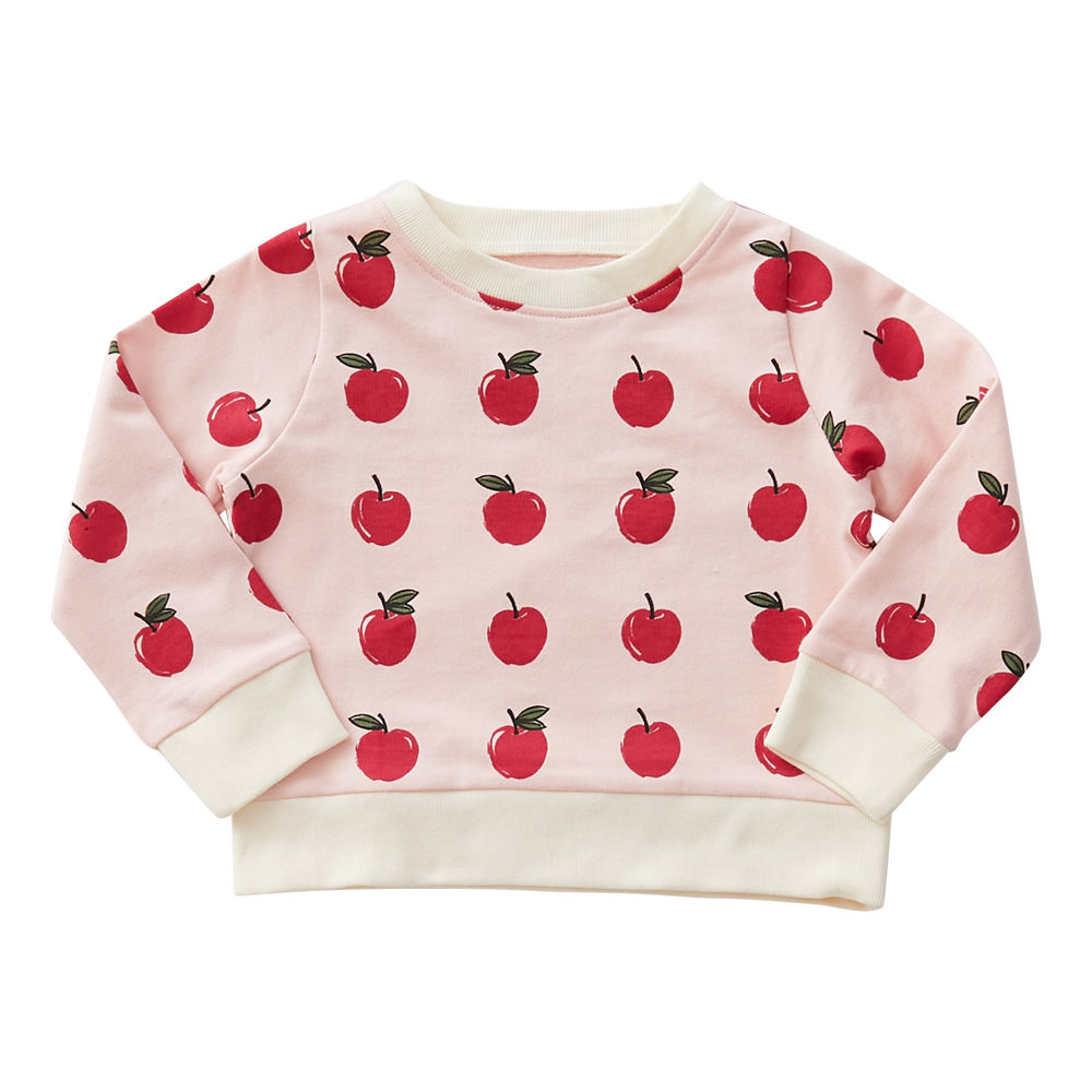 Strawberry Cream Apples Organic Sweatshirt