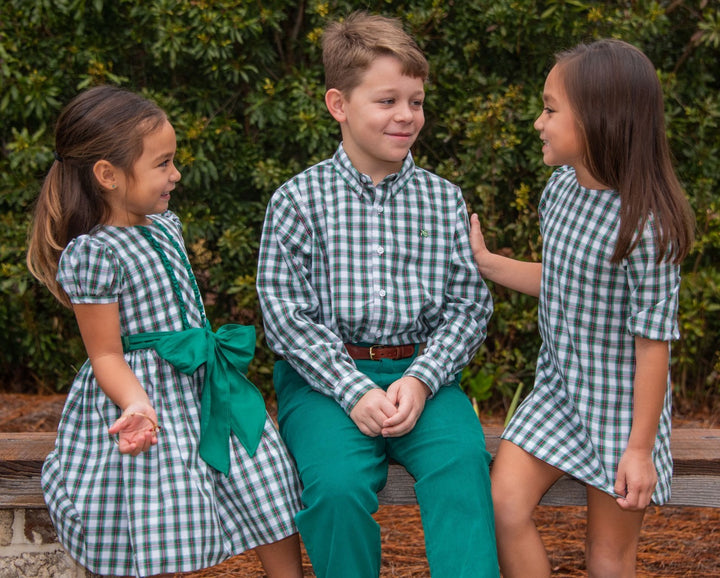 Evergreen Plaid Button Down Shirt
