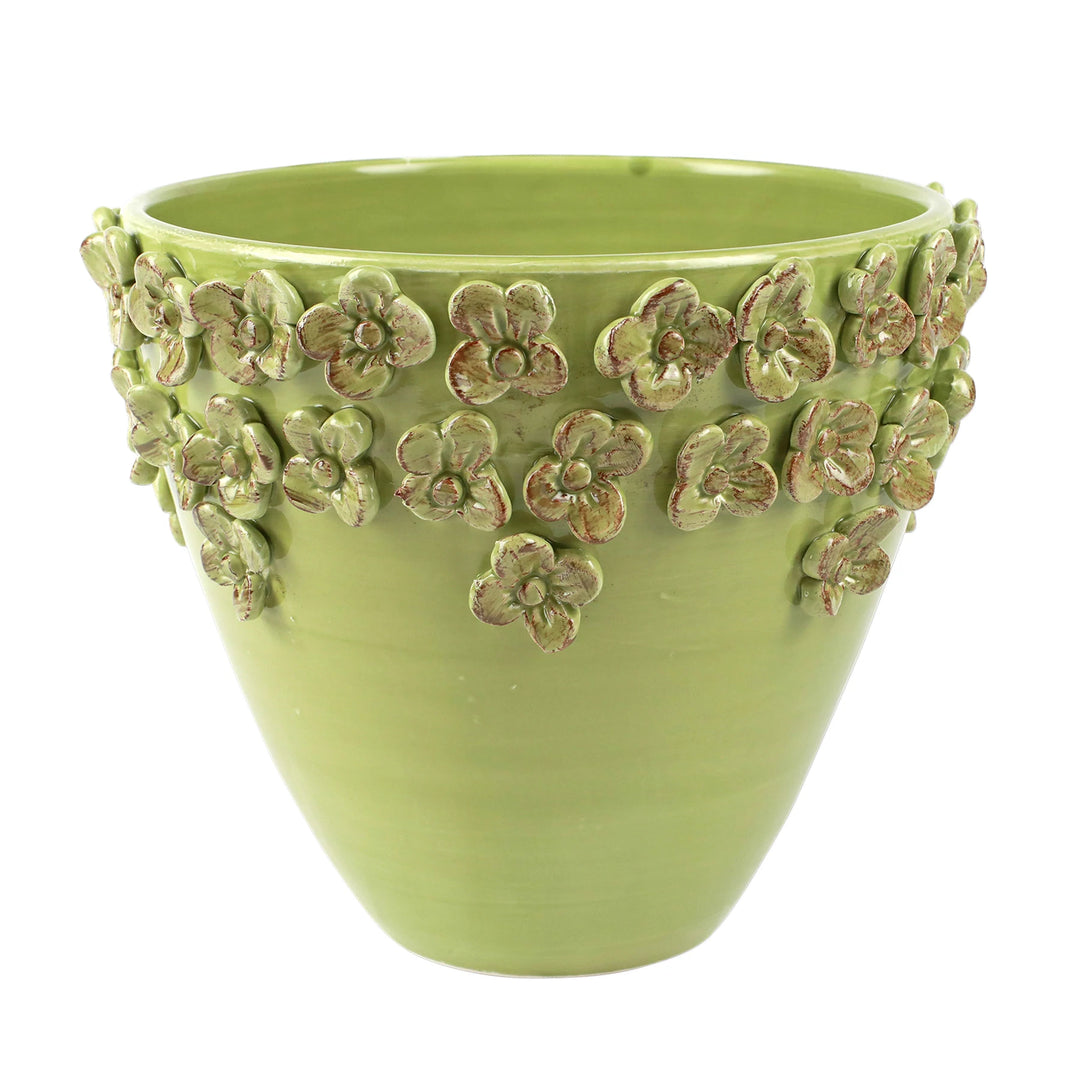 Rustic Garden Pistachio Medium Cachepot