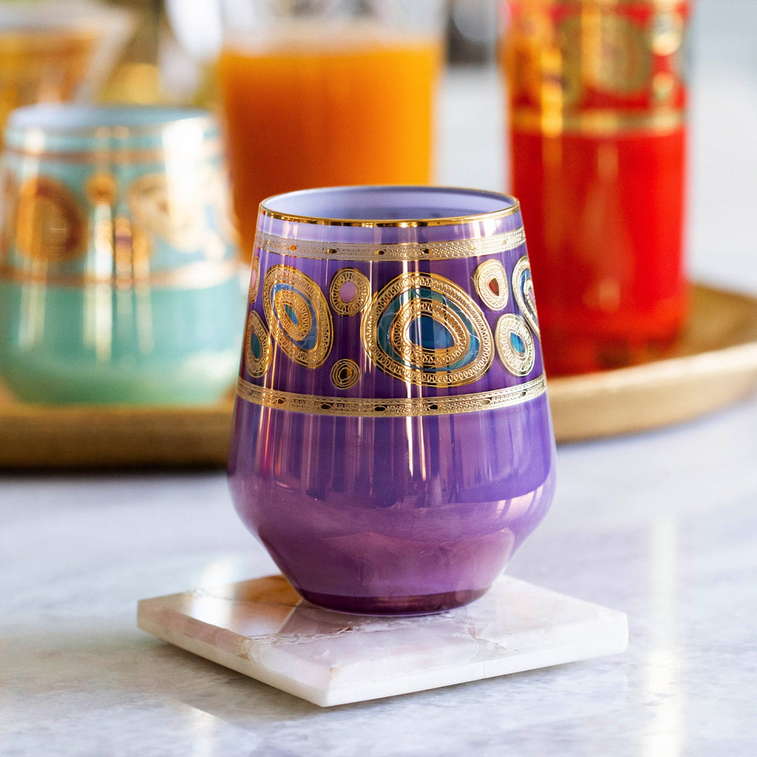 Regalia Purple Stemless Wine Glass
