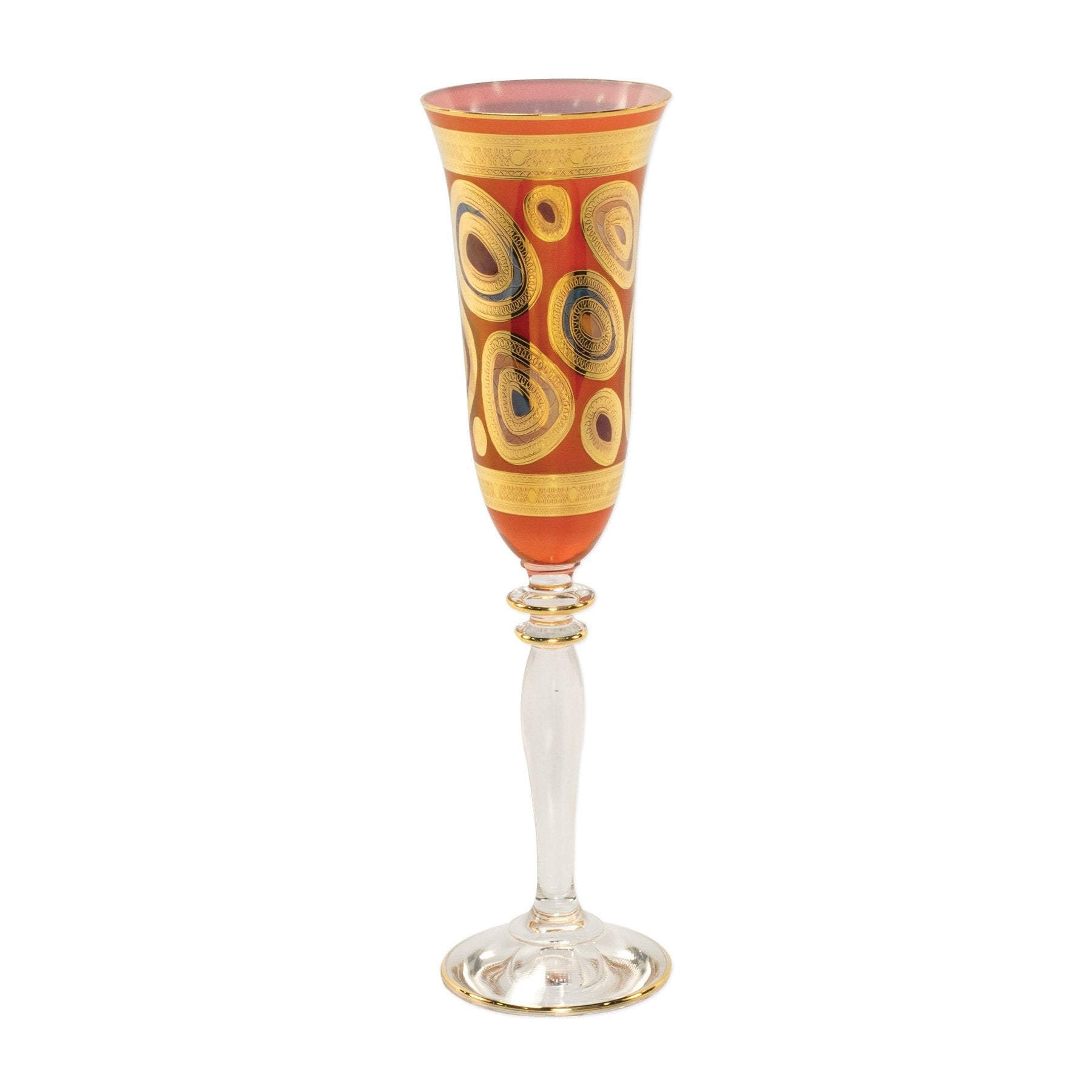 Regalia Orange Champagne Glass