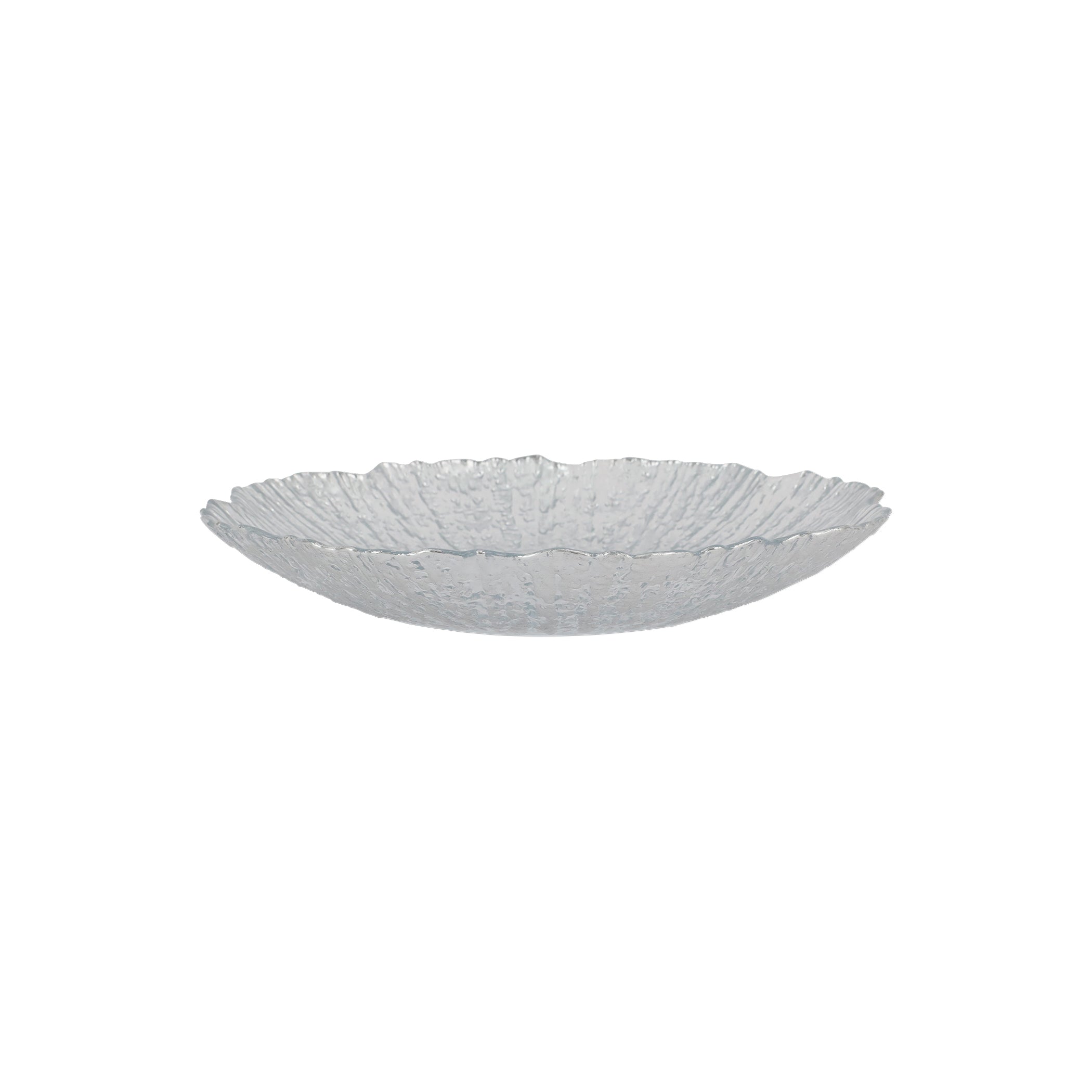 Rufolo Glass Platinum Small Shallow Bowl