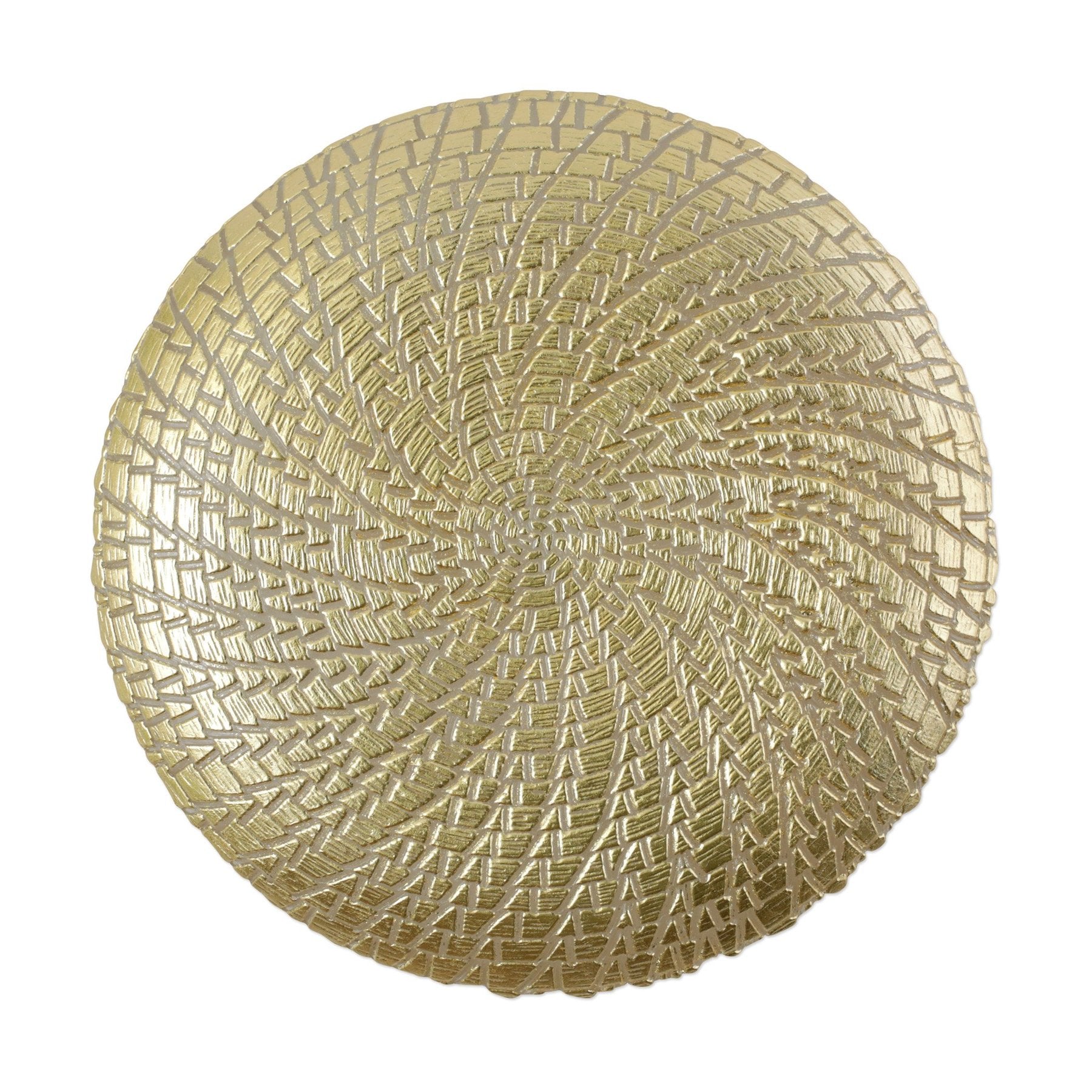 Rufolo Glass Gold Crocodile Service Plate/Charger