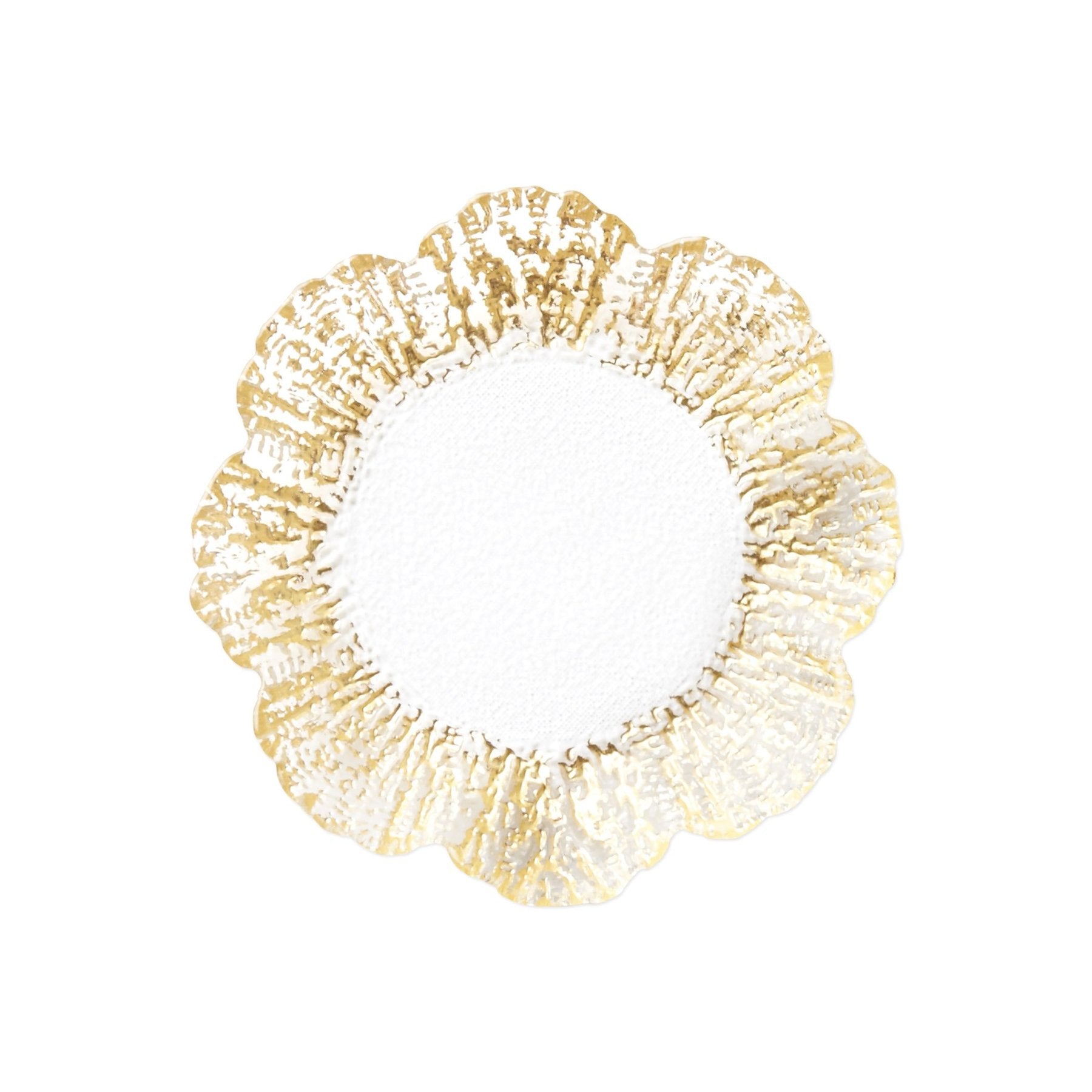 Rufolo Glass Gold Canape Plate