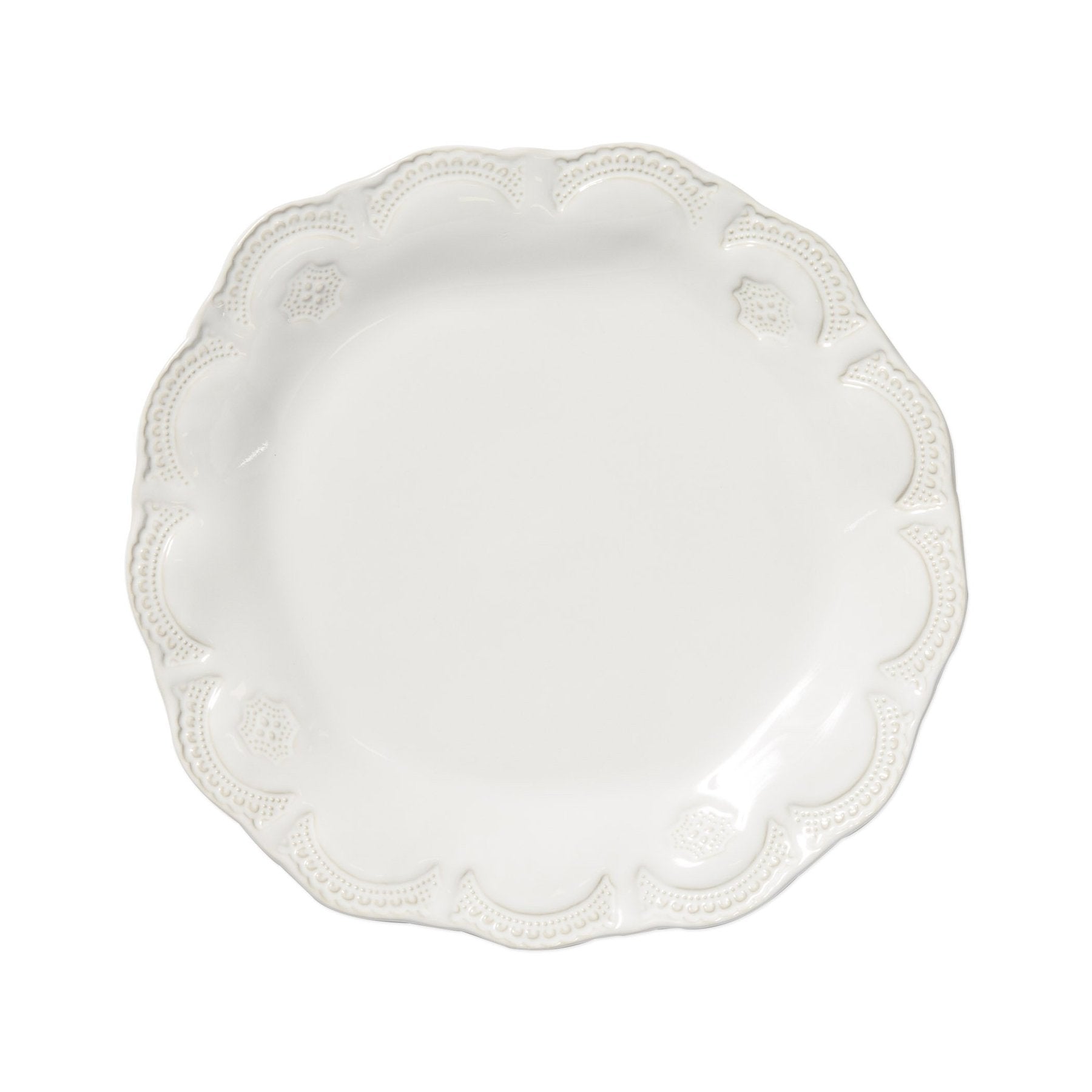 White Incanto Stone Lace Dinner Plate