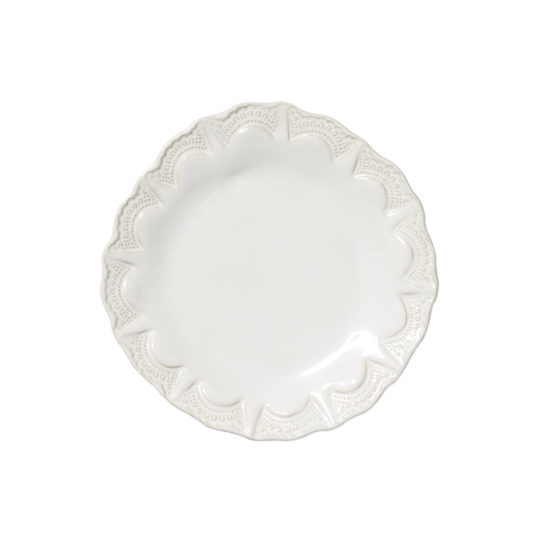 White Incanto Stone Lace Salad Plate 